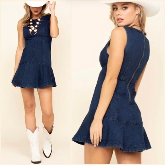 knee length dresses for ladies Free People Lace Mini Dress